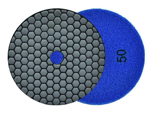 Disc pentru slefuirea uscata a gresiei portelanata, 125 mm, granulatie 50, Geko G78937