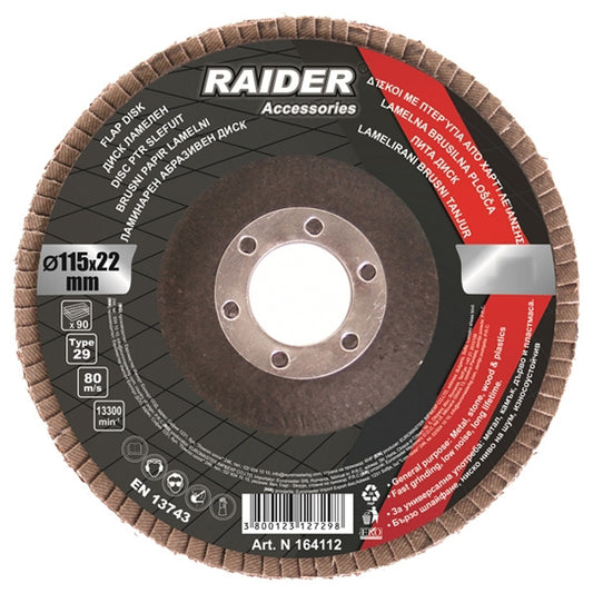 Disc pentru slefuit, 115 mm, A-120, Raider 164105