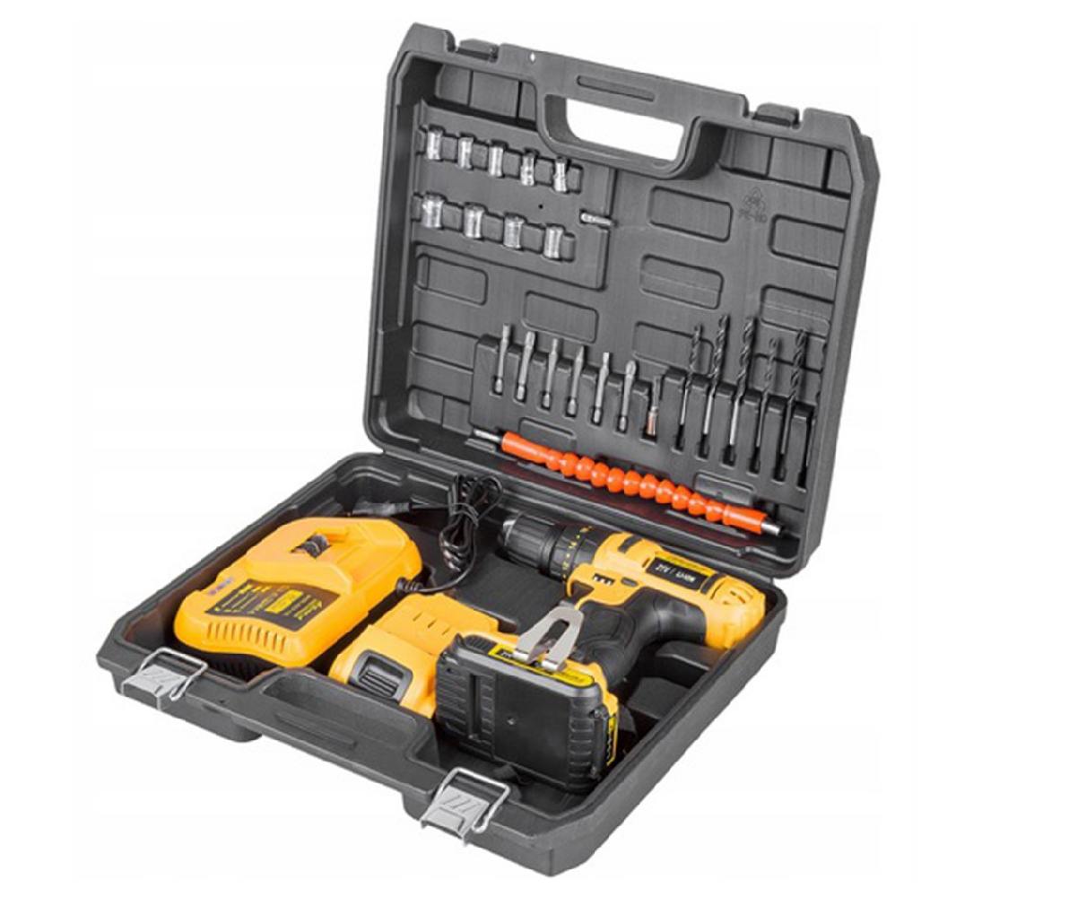 Masina de insurubat cu impact Asaka pe acumulator Li-Ion 2Ah / 21V, Powermat ASCD-21VL