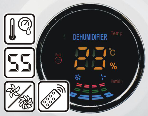 Dezumidificator Wertberg OP 3.02 cu functie de purificare a aerului, Harder HD0070