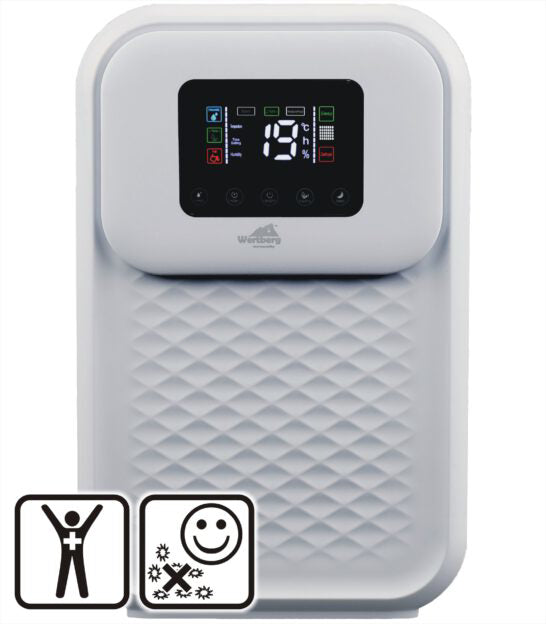 Dezumidificator de aer Wertberg OP 3.06 cu functie de purificare a aerului, Harder HD0072