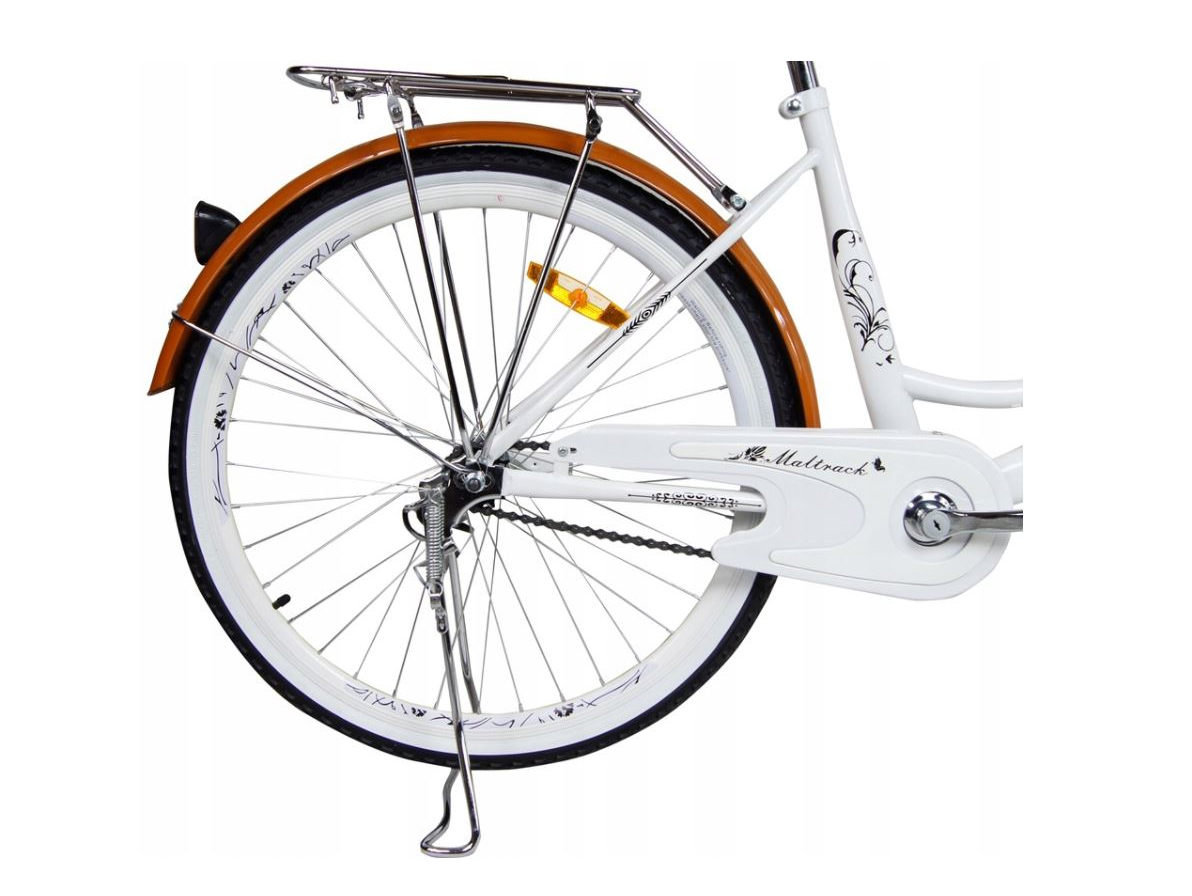 Bicicleta de oras Classic cu cos, 26", Alb, Maltrack 109173