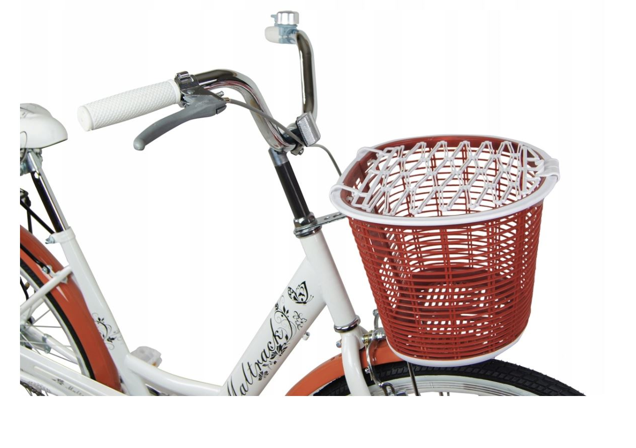 Bicicleta de oras Classic cu cos, 26", Alb, Maltrack 109173