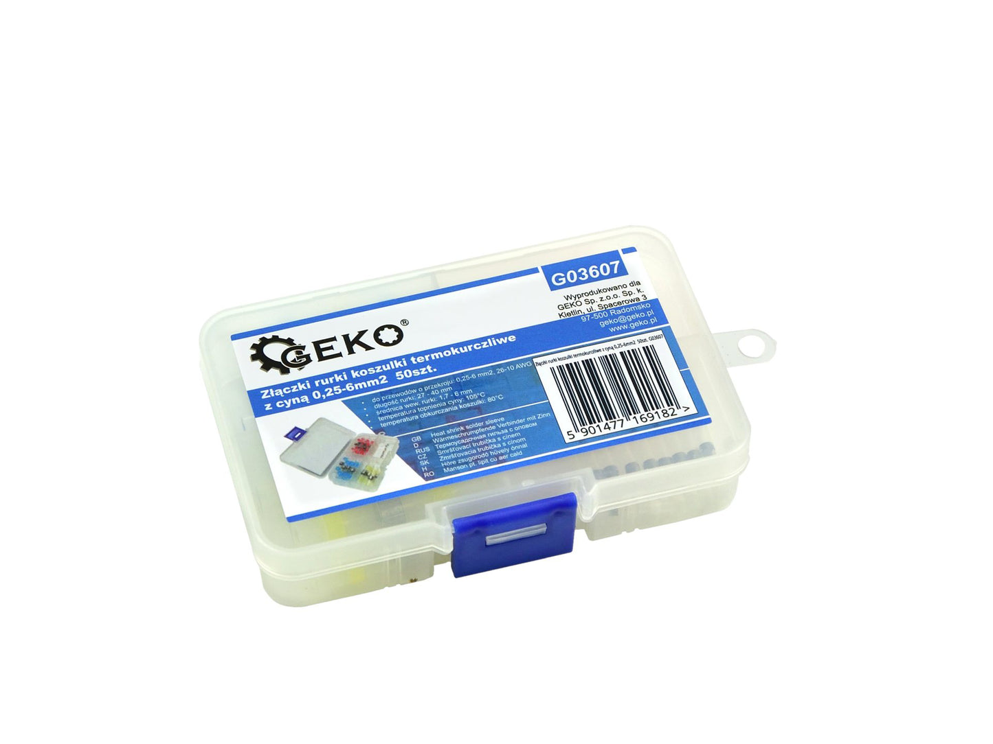 Set 50 tuburi termocontractabile, 0,25-6mm, Geko G03607
