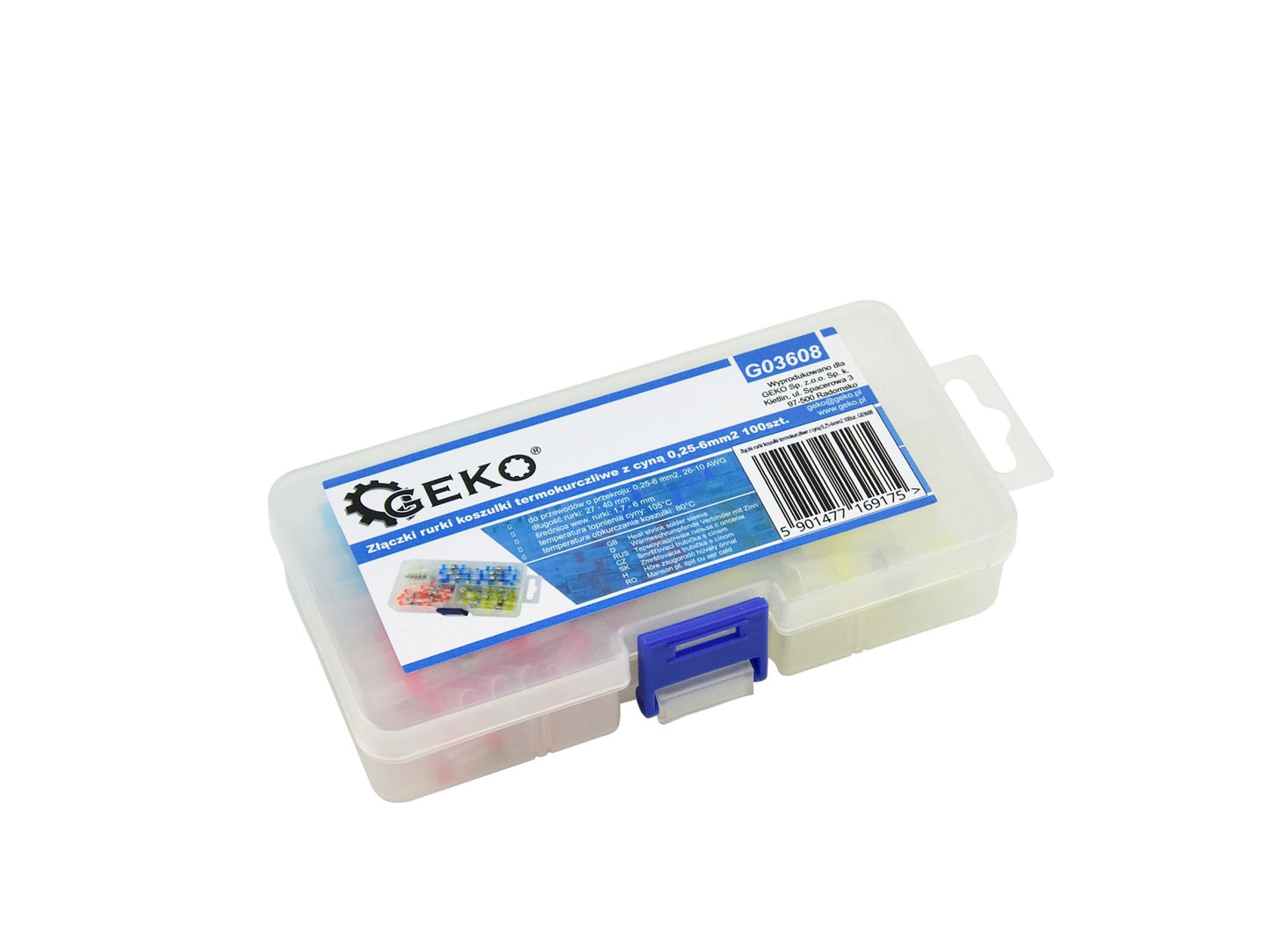 Set 100 tuburi termocontractabile, 0,25-6mm, Geko G03608