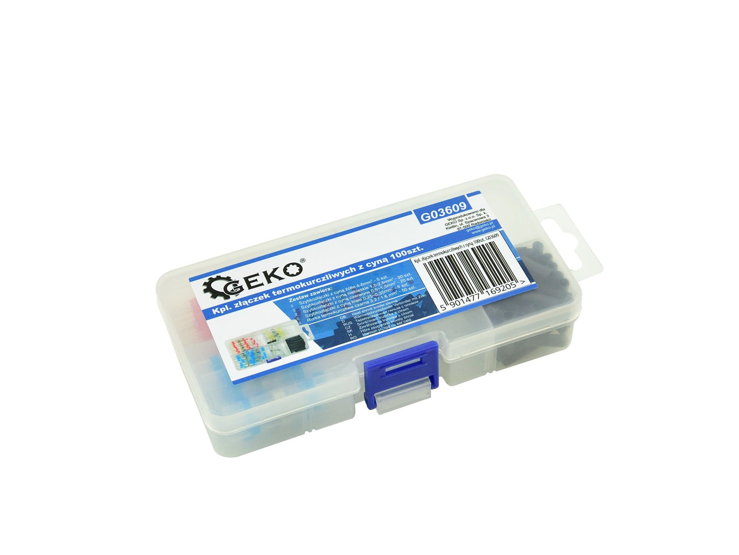 Set tuburi termocontractabile, 0,25-6mm, 100 elemente, Geko G03609