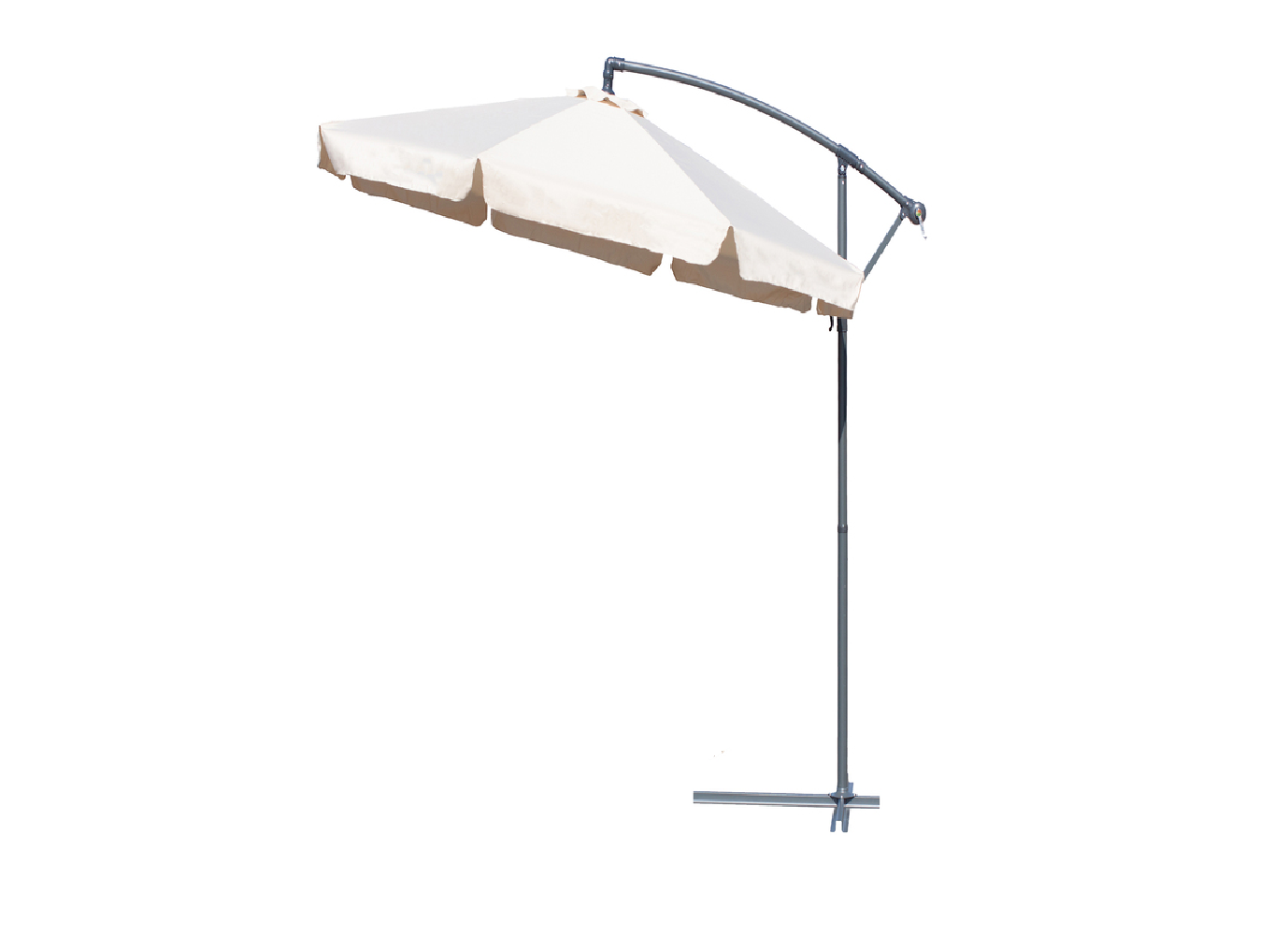 Umbrela pliabila de gradina, bej, 3.5 m, MalTec 109074