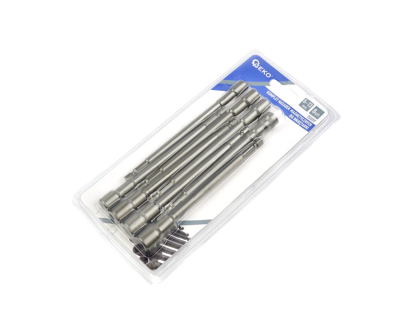 Set adaptori magnetici pentru surubelnita, 8 elemente, 6-13 mm, Geko G15009