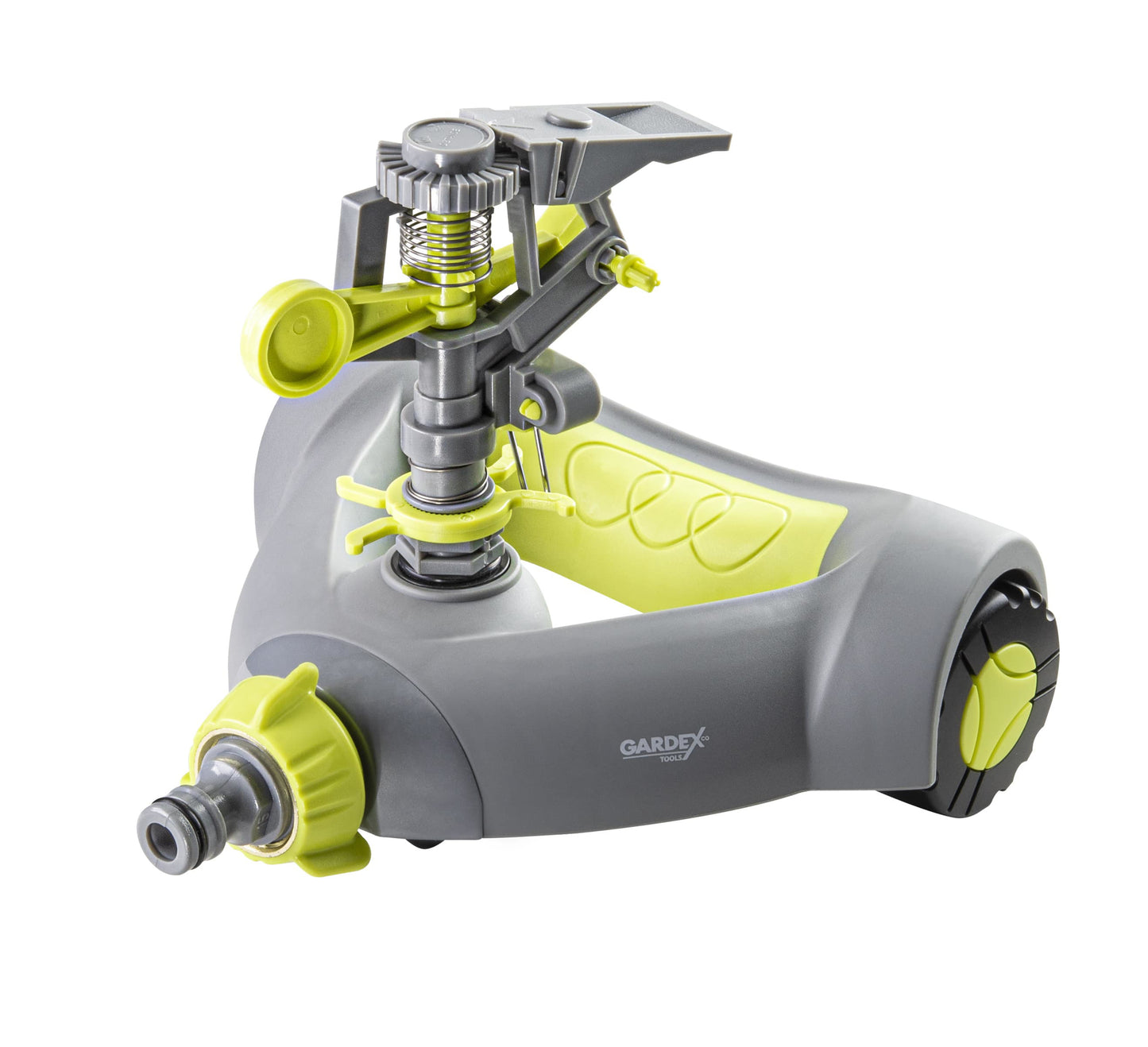 Aspersor cu impuls mobil cu roti, 0-360 grade, Gardex 405300