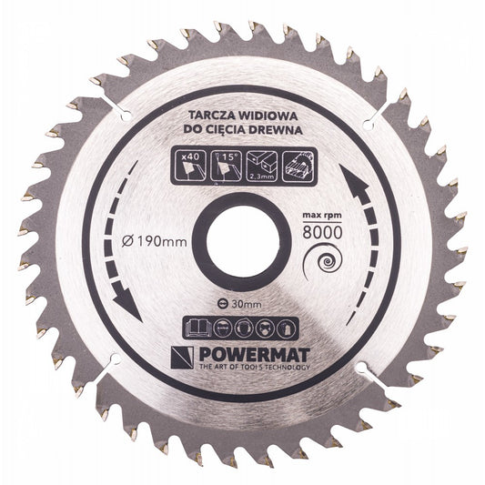 Disc circular pentru lemn TDD-160x20mm, 48 dinti, Powermat PM0886