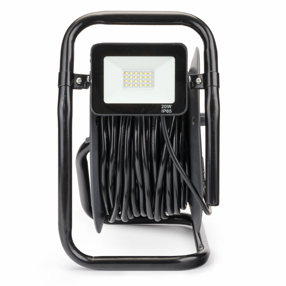 Prelungitor pe rola cu tambur si LED, 30 m, Powermat PM-PB-30-3-2.5TH