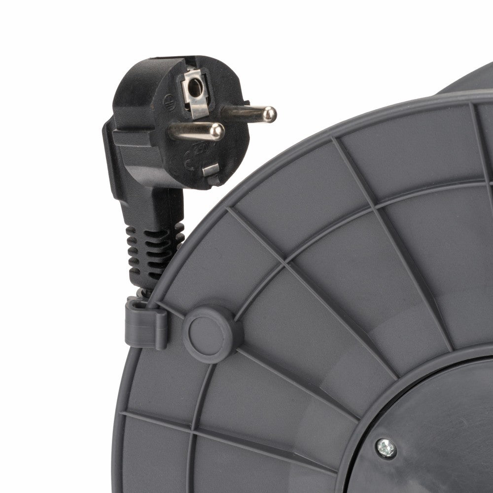 Prelungitor pe rola cu tambur si LED, 30 m, Powermat PM-PB-30-3-2.5TH