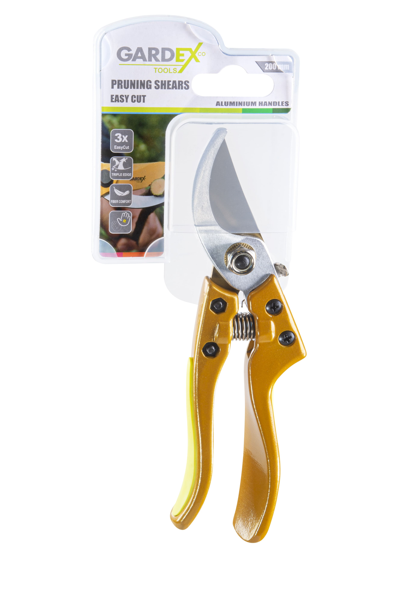 Foarfeca de gradina Easy Cut cu manere aluminiu, 200 mm, Gardex 402901