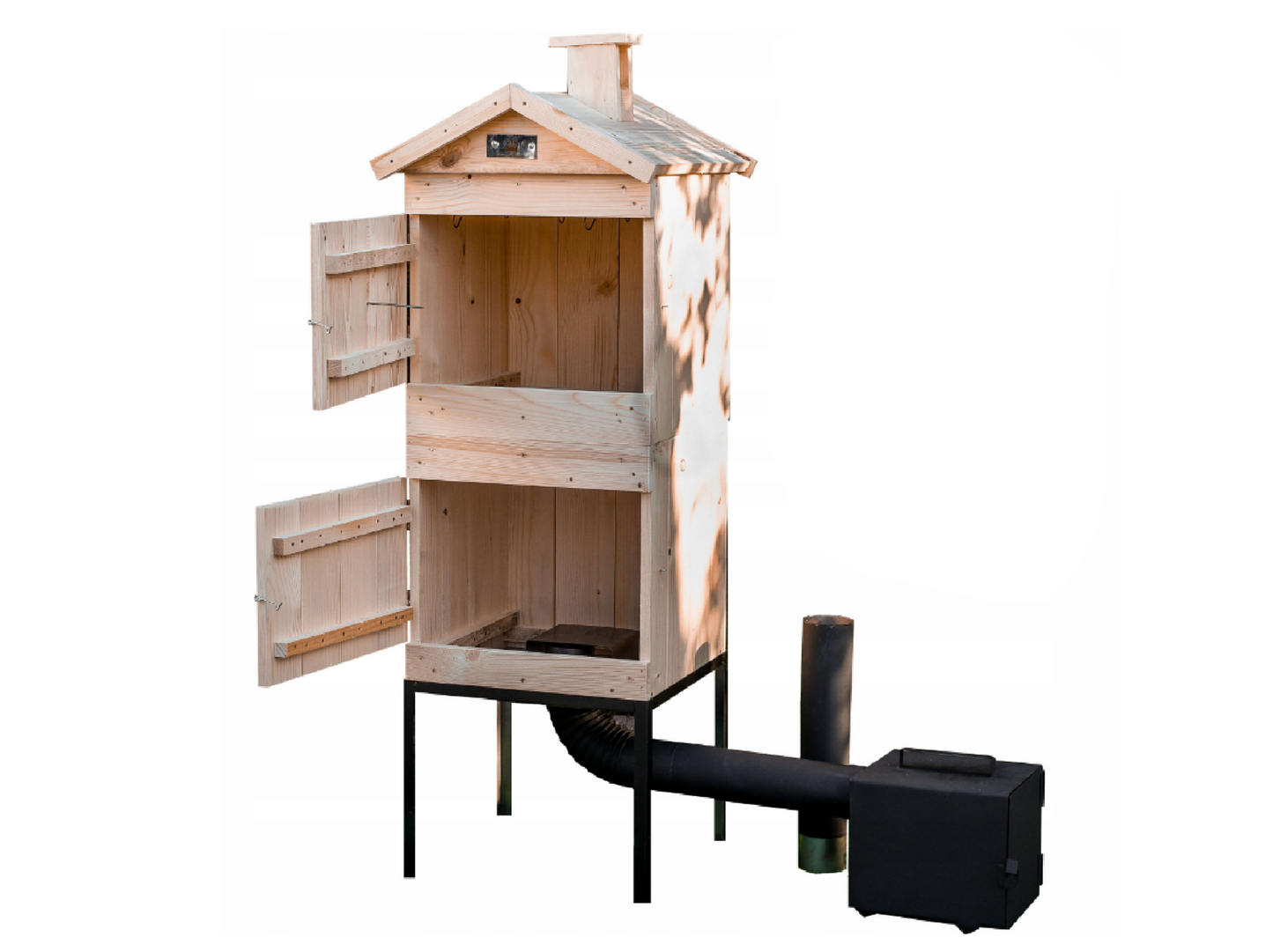 Afumatoare cu camera dubla din lemn de molid, 50 cm, Pan Kornik PC1001