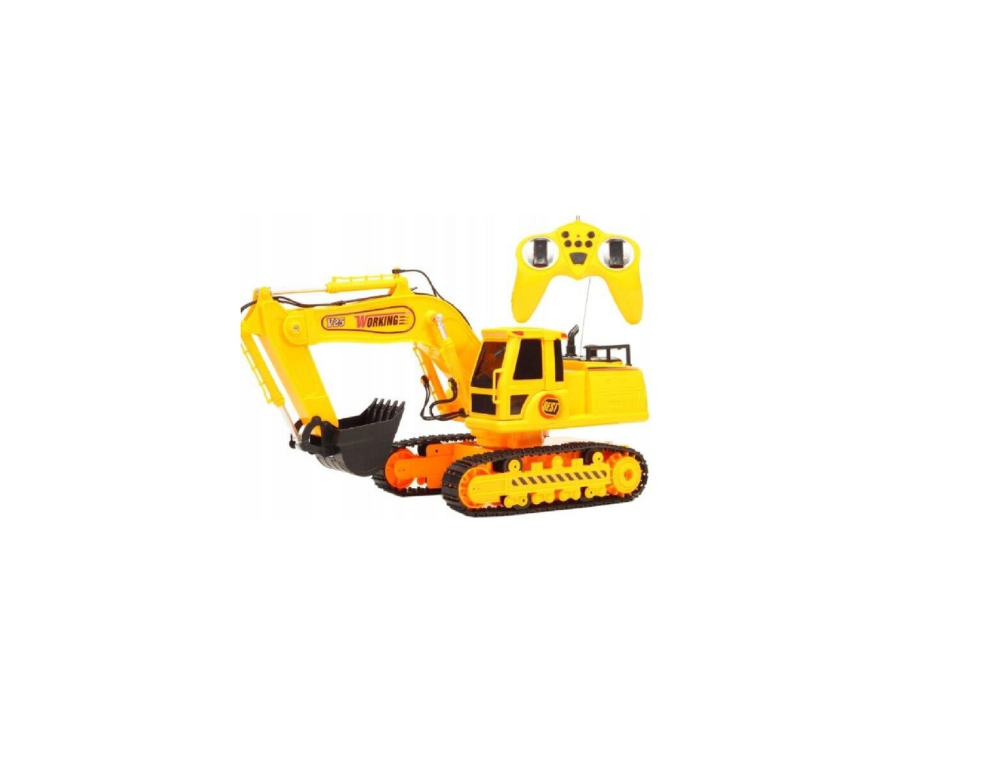 Excavator cu telecomanda, sunete si lumini, MalPlay 100145