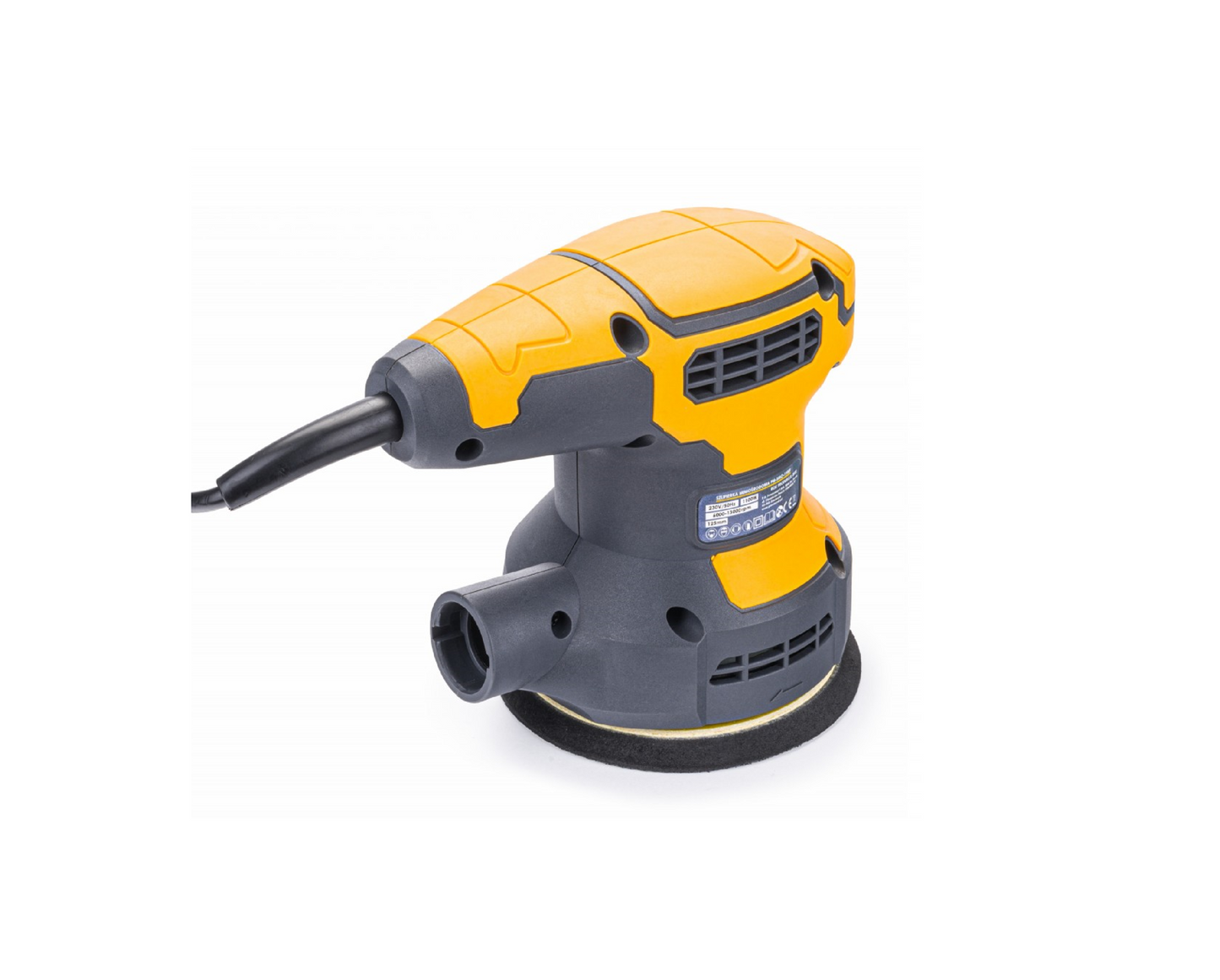 Set slefuitor orbital PM-SMO-1100T, 1100 W, 125 mm, disc abraziv P80, Powermat PM1163