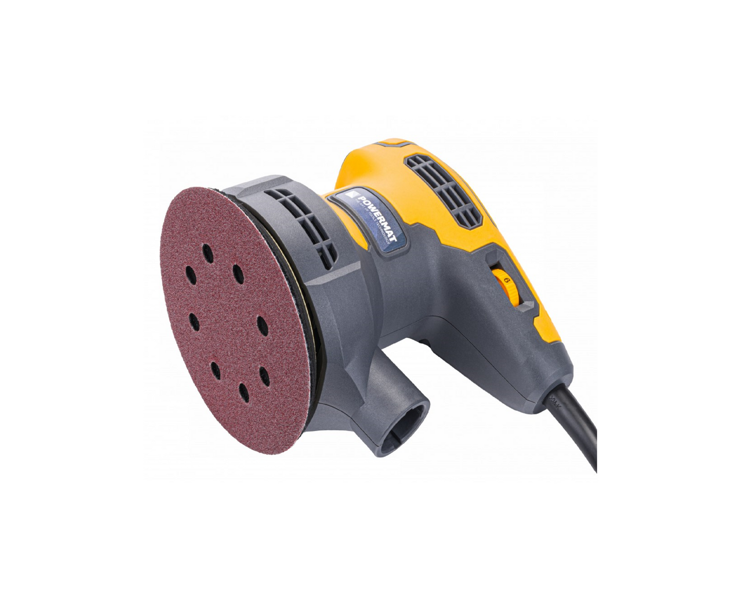 Set slefuitor orbital PM-SMO-1100T, 1100 W, 125 mm, disc abraziv P80, Powermat PM1163