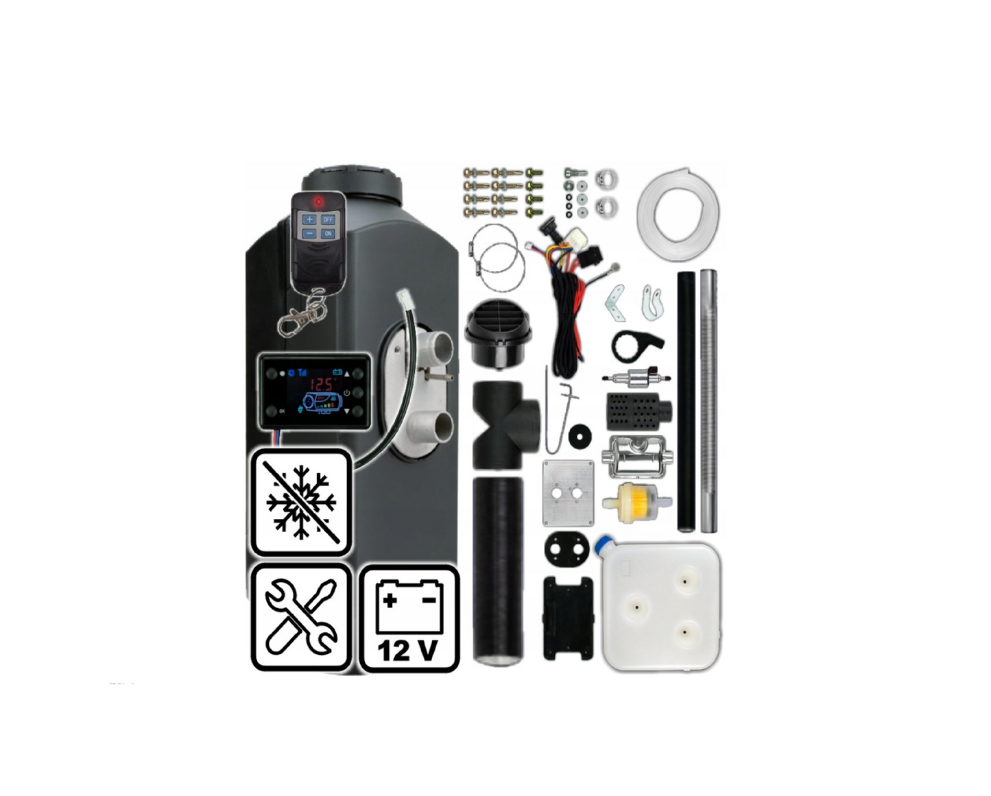 Aeroterma electrica portabila Wertberg WB6 .18, 12 V, 8 kW, Harder HD0033