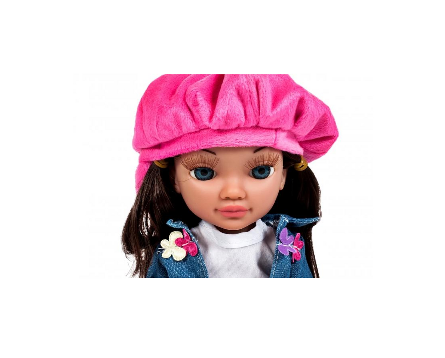 Set papusa bruneta Honey Pretty Doll cu accesorii, pieptene, perie, agrafe, 5 piese, MalPlay 105984