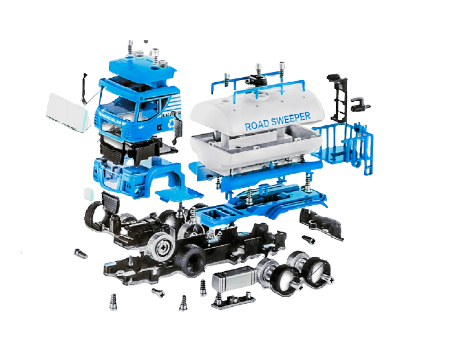 Set asamblare autocamion, 110 elemente, MalPlay 109724