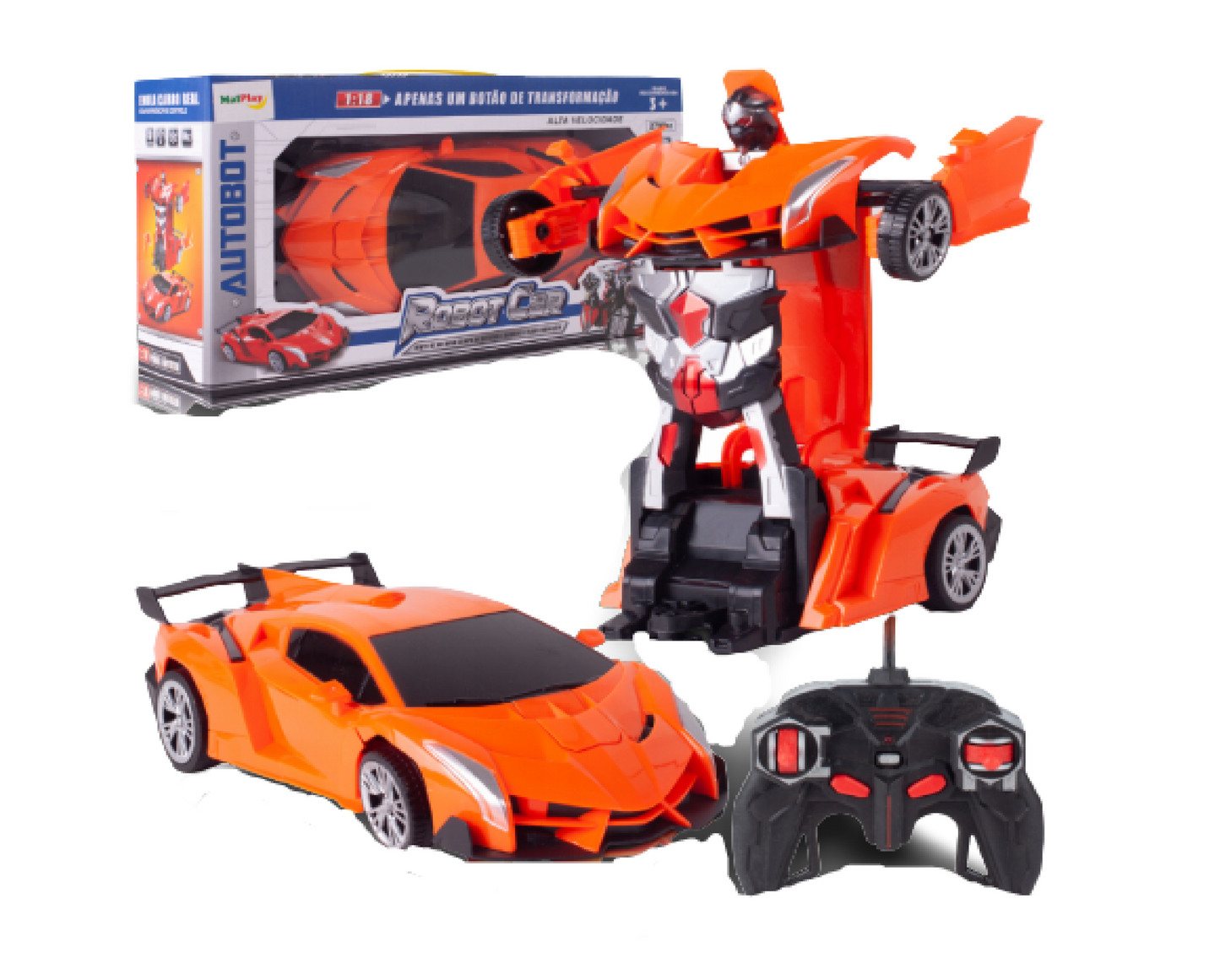 Masina Transformers cu telecomanda, MalPlay 108620