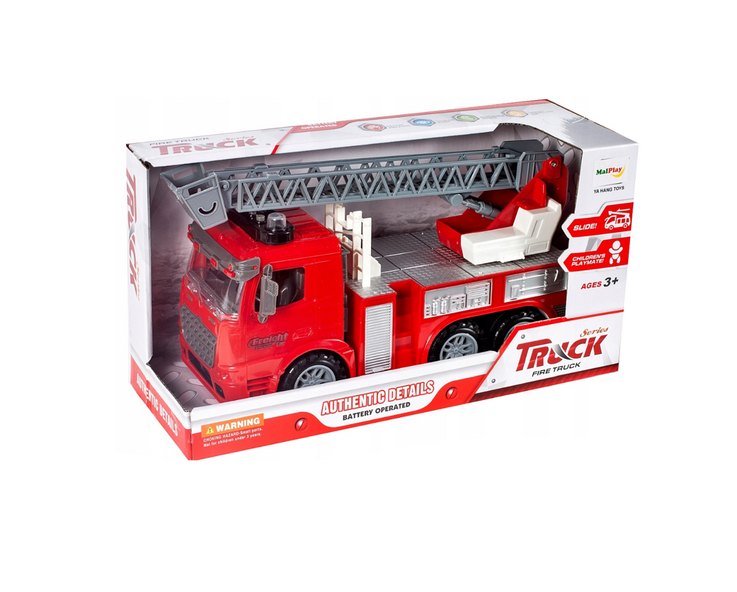 Masina de pompieri cu scara pliabila, MalPlay 106581
