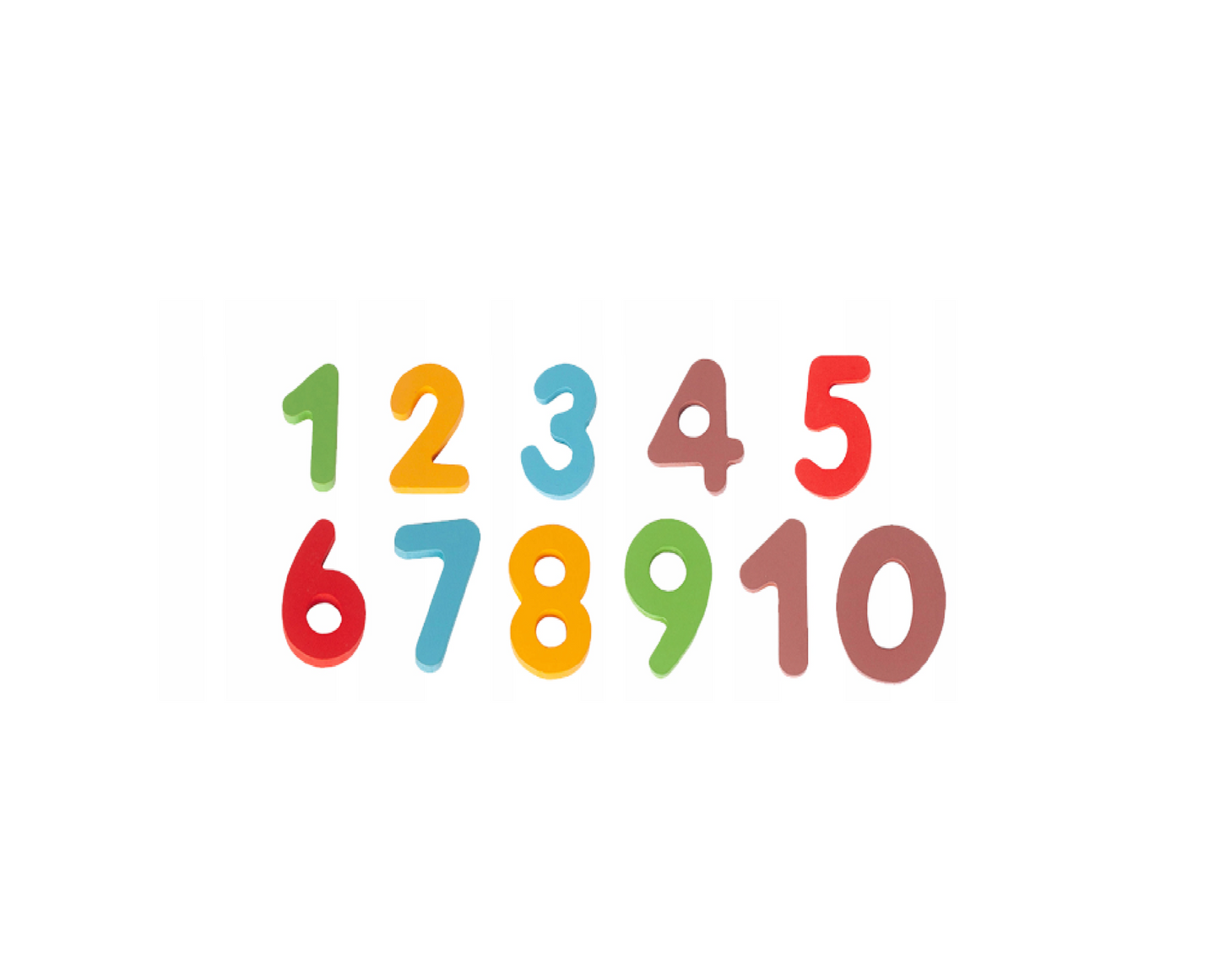 Set joc educativ din lemn cu cifre, 21 piese, MalPlay 108882