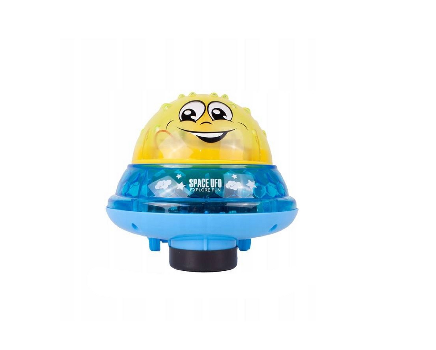 Jucarie de baie tip nava spatiala cu lumini, 11 x 14 cm, MalPlay 109803