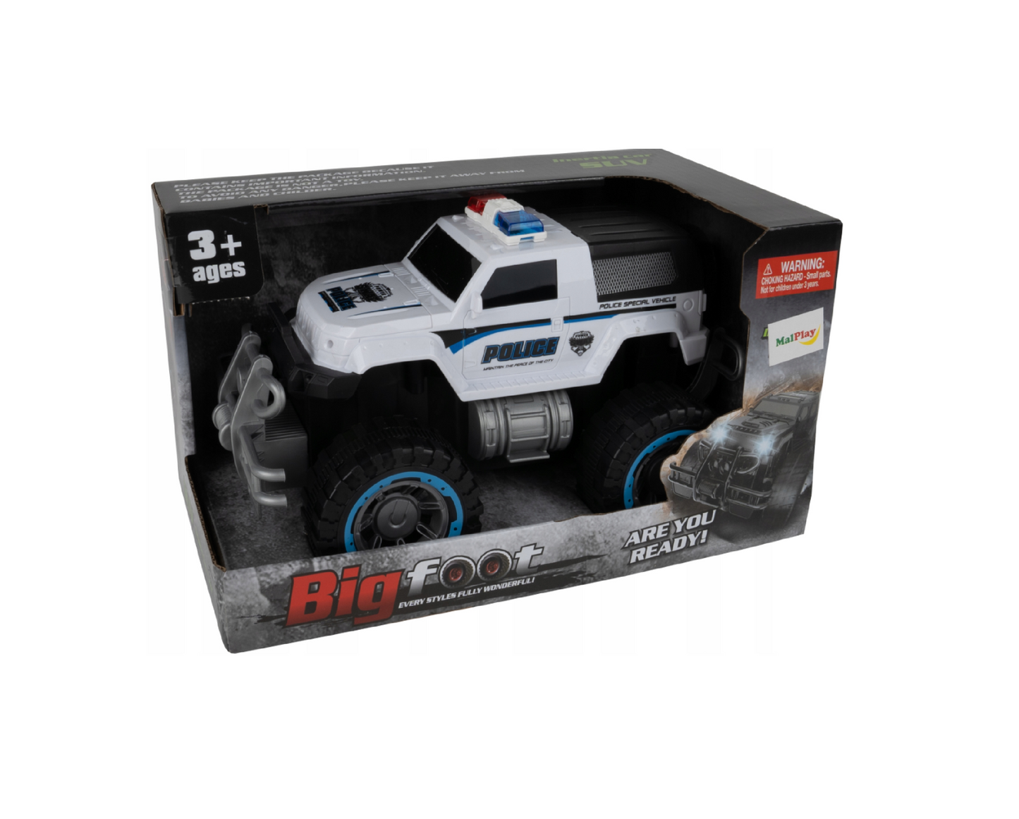 Masina de politie 25 x 15,5 x 15,5 cm, MalPlay 109672