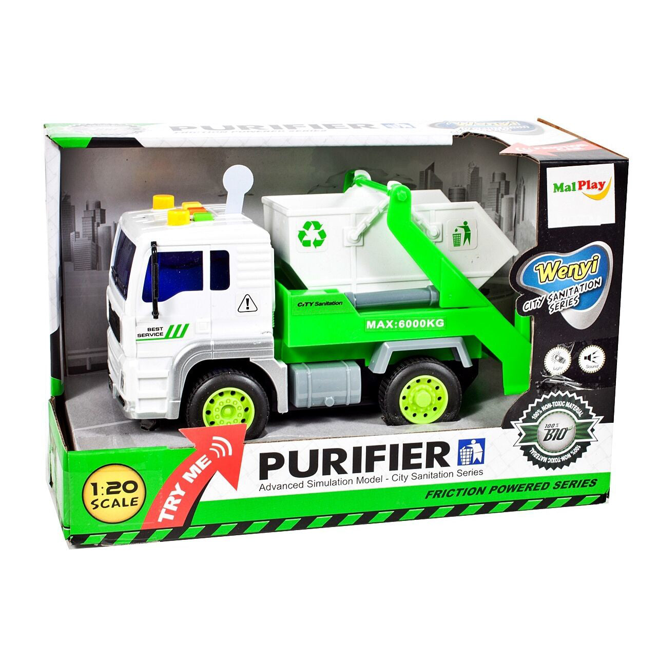 Camion de gunoi interactiv, 1:20, MalPlay 103779