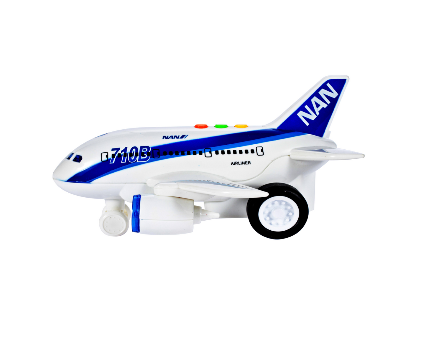 Avion cu sunete si lumini, 21,0 x 17,0 x 12,0 cm, MalPlay 107193