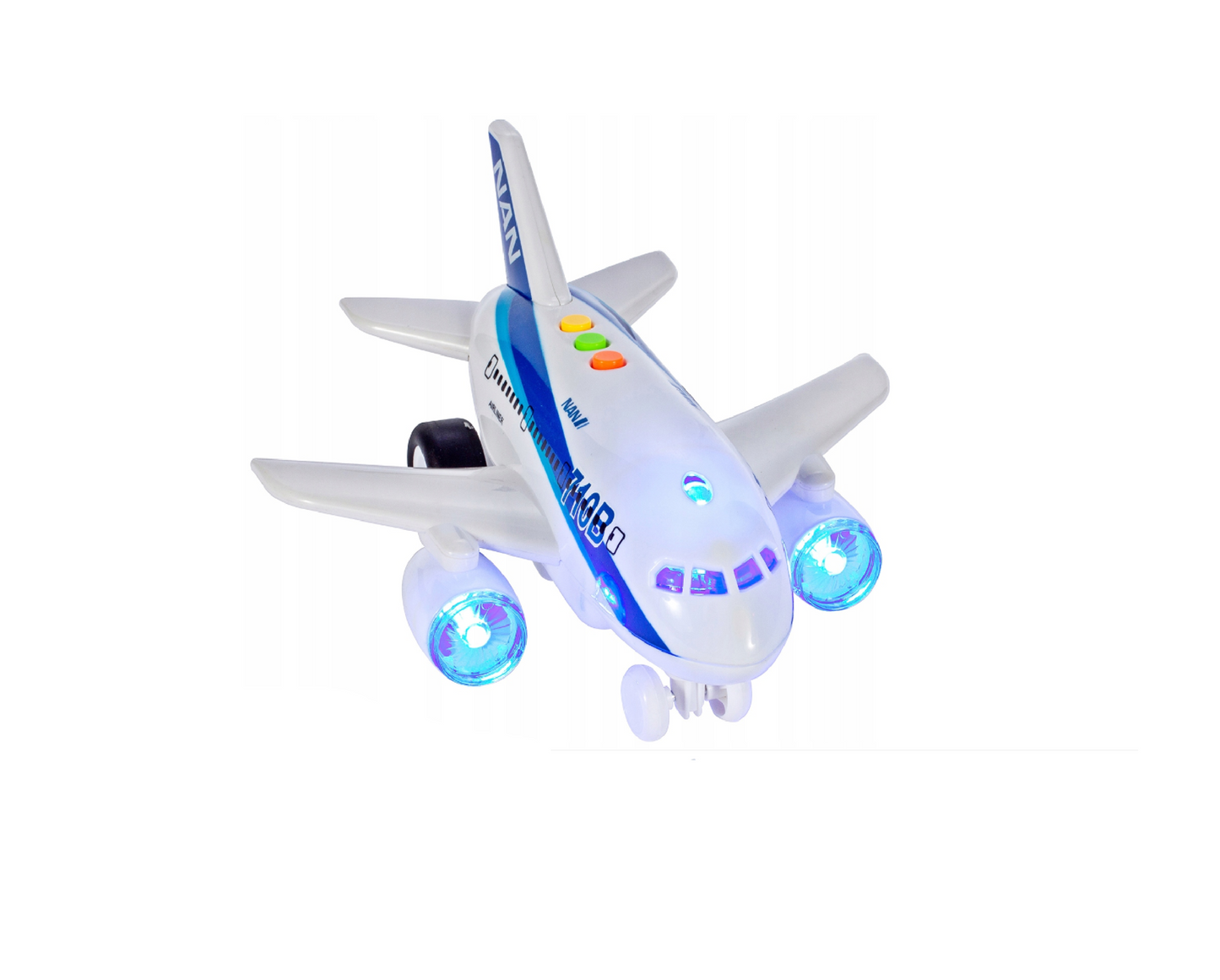 Avion cu sunete si lumini, 21,0 x 17,0 x 12,0 cm, MalPlay 107193