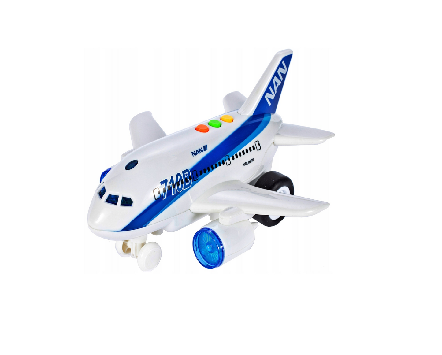 Avion cu sunete si lumini, 21,0 x 17,0 x 12,0 cm, MalPlay 107193