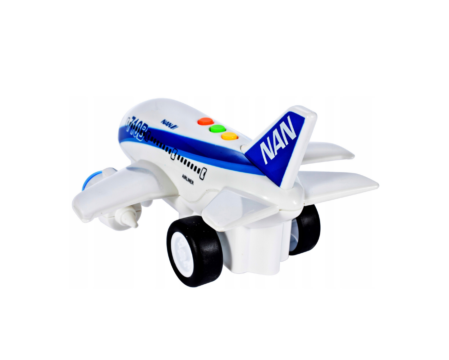 Avion cu sunete si lumini, 21,0 x 17,0 x 12,0 cm, MalPlay 107193