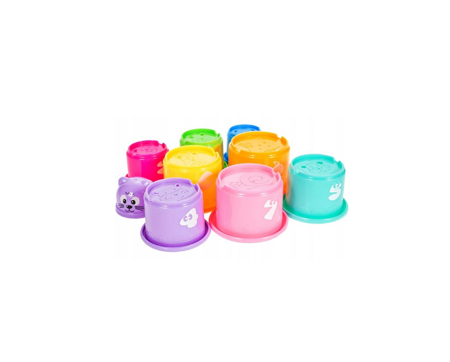 Set jucarie interactiva bebelusi tip turn, 9 elemente, MalPlay 105016