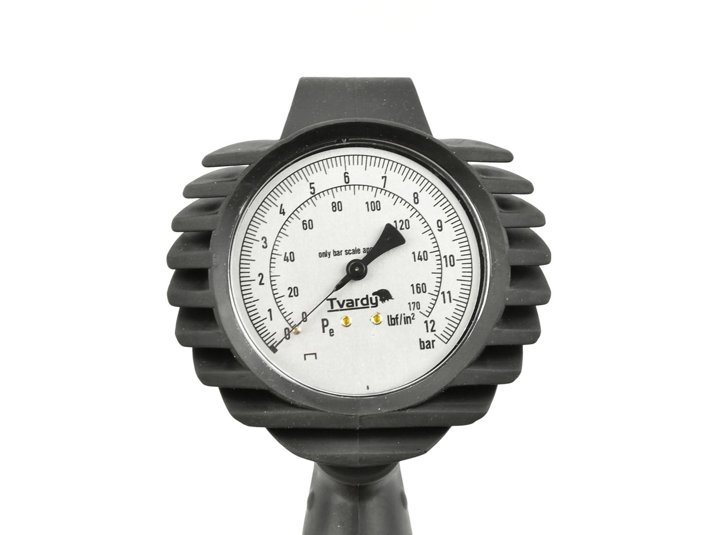 Pistol de umflat cu manometru, 0-12 bar, Tvardy T00240