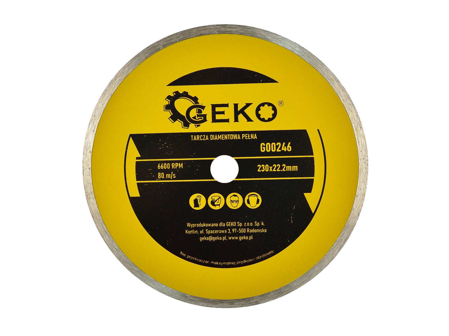 Disc diamantat, 230 x 22.23 mm, Geko G00246