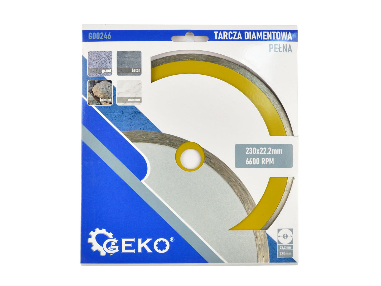 Disc diamantat, 230 x 22.23 mm, Geko G00246