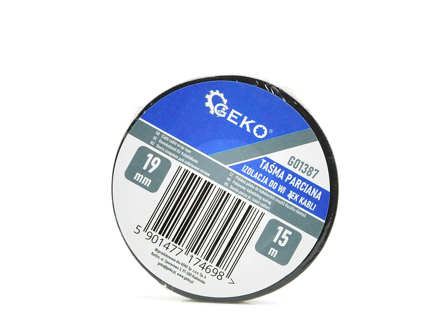 Banda izolatoare cabluri, 19 mm x 5 m, Geko G01387