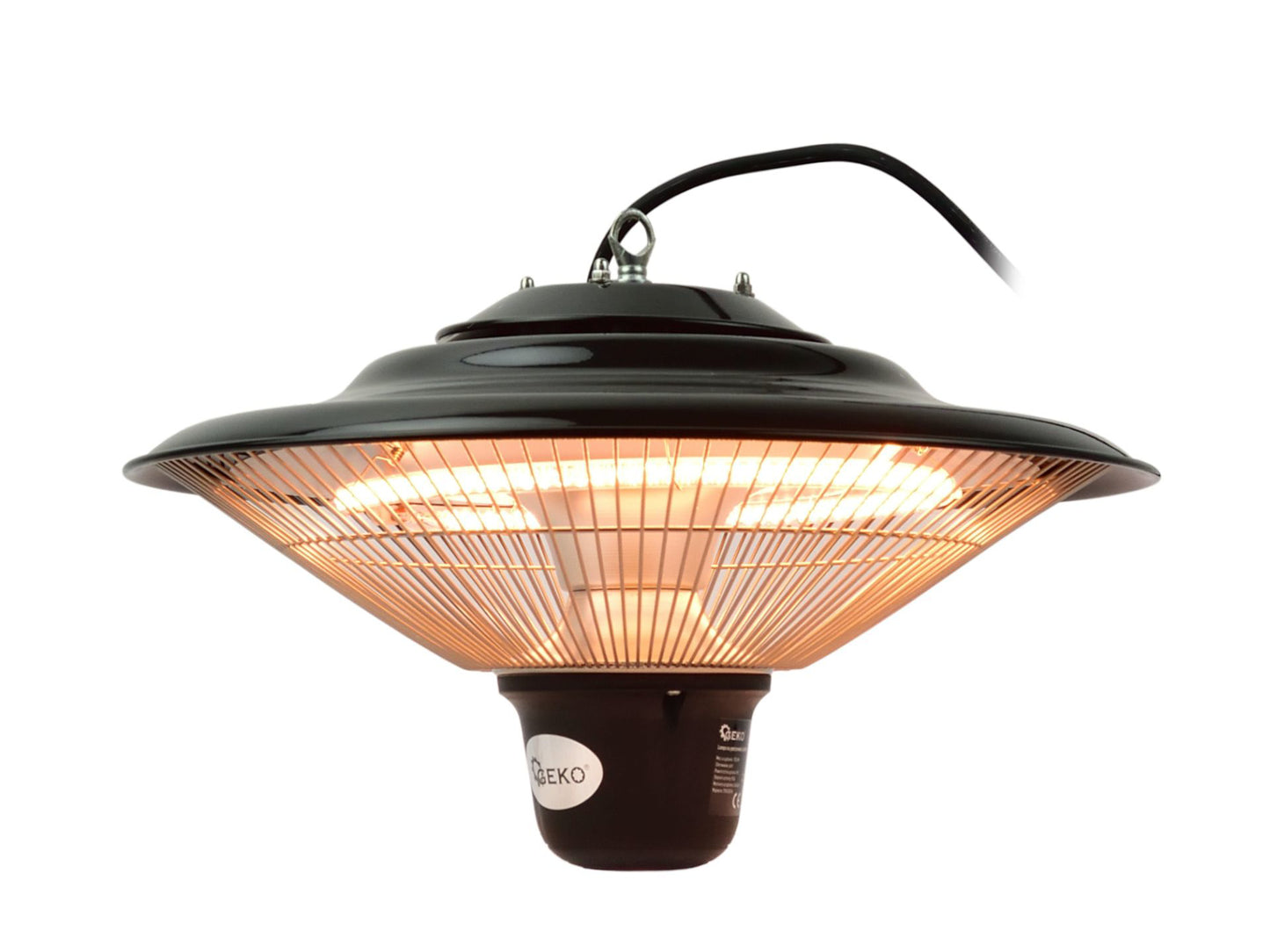 Lampa de incalzire infrarosu cu telecomanda, 1500 W, Geko G80580