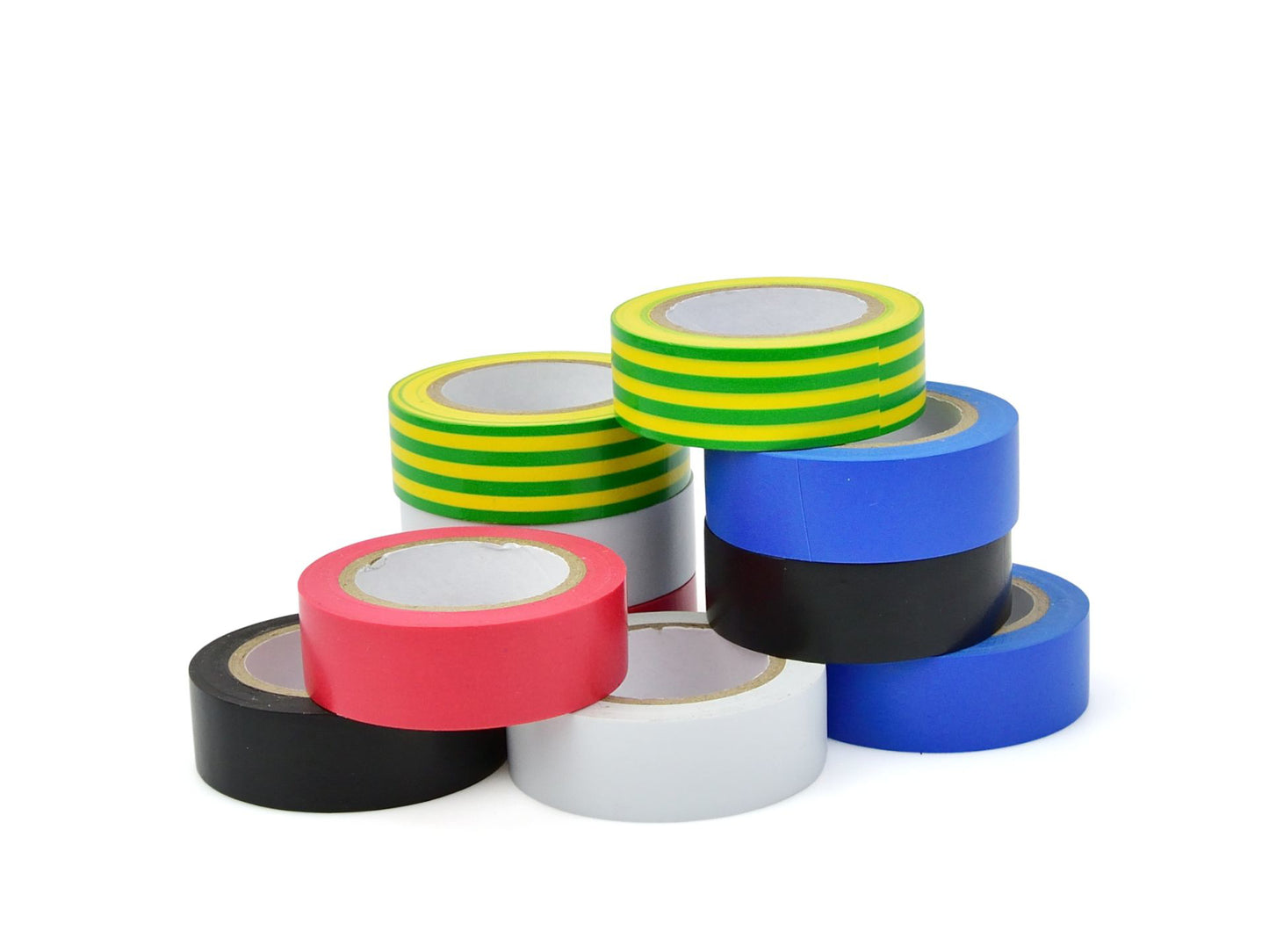 Set benzi izolatoare colorate, 19 mm x 0.13 mm x 10 m, 10 elemente, Geko G01383