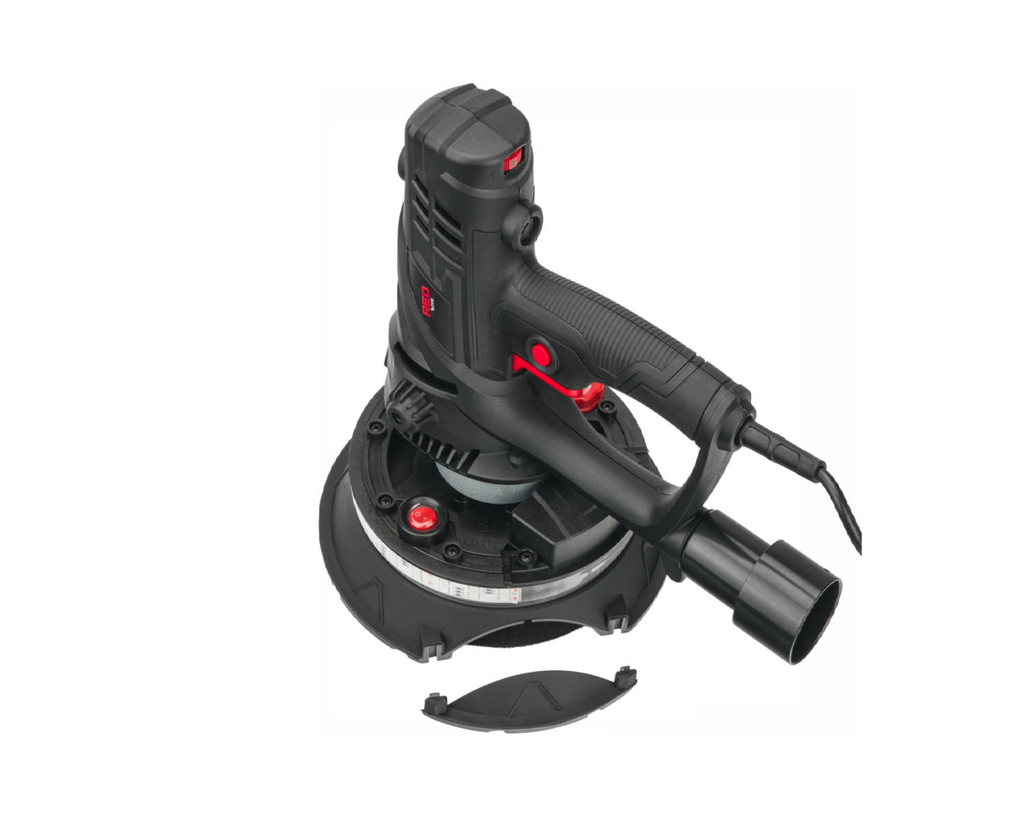 Set masina de slefuit orbitala, 12 foi abrazive, 1500 W, Red Technic RTSDG0023