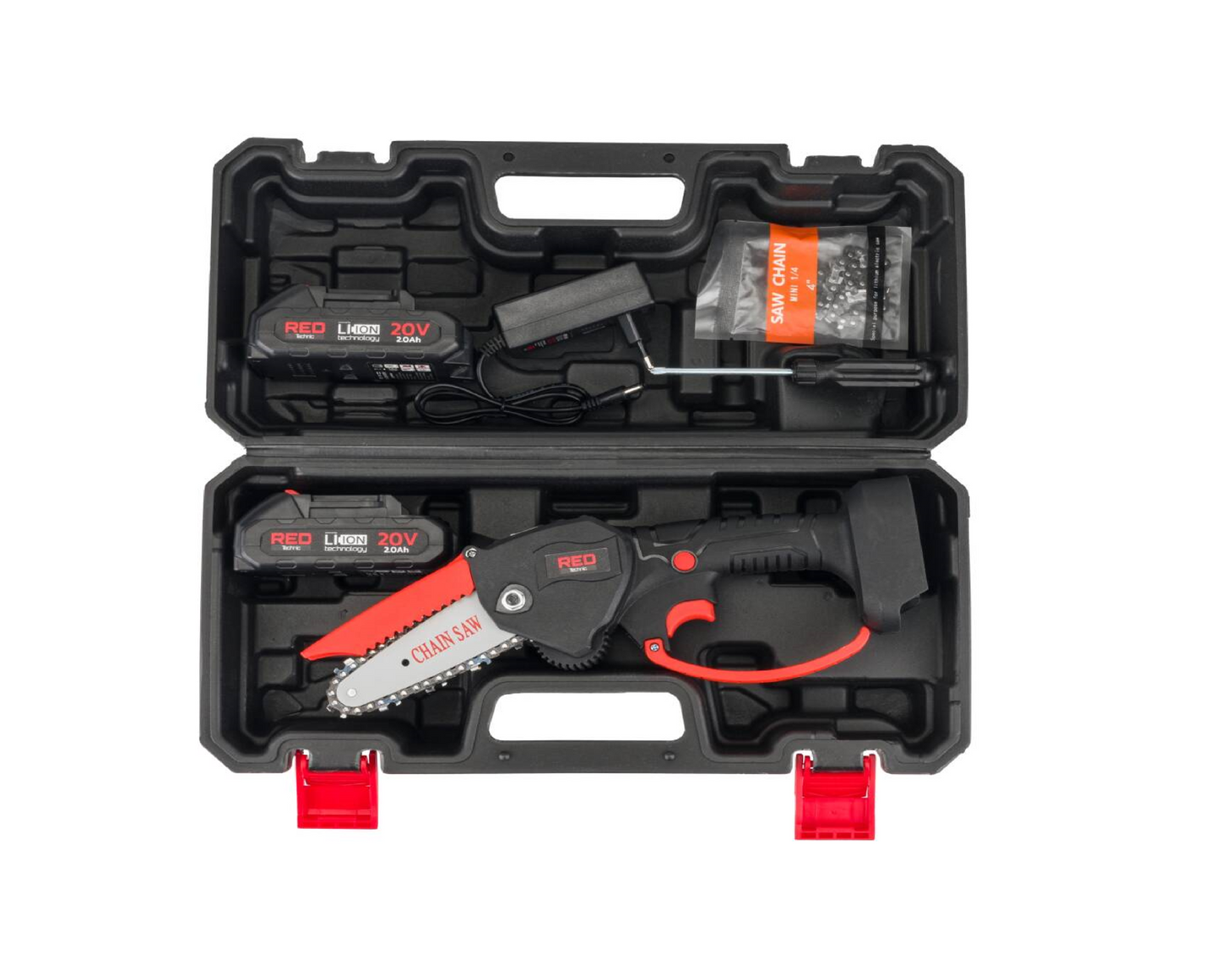 Fierastrau electric cu lant, 20V, Red Technic RTMPA0022