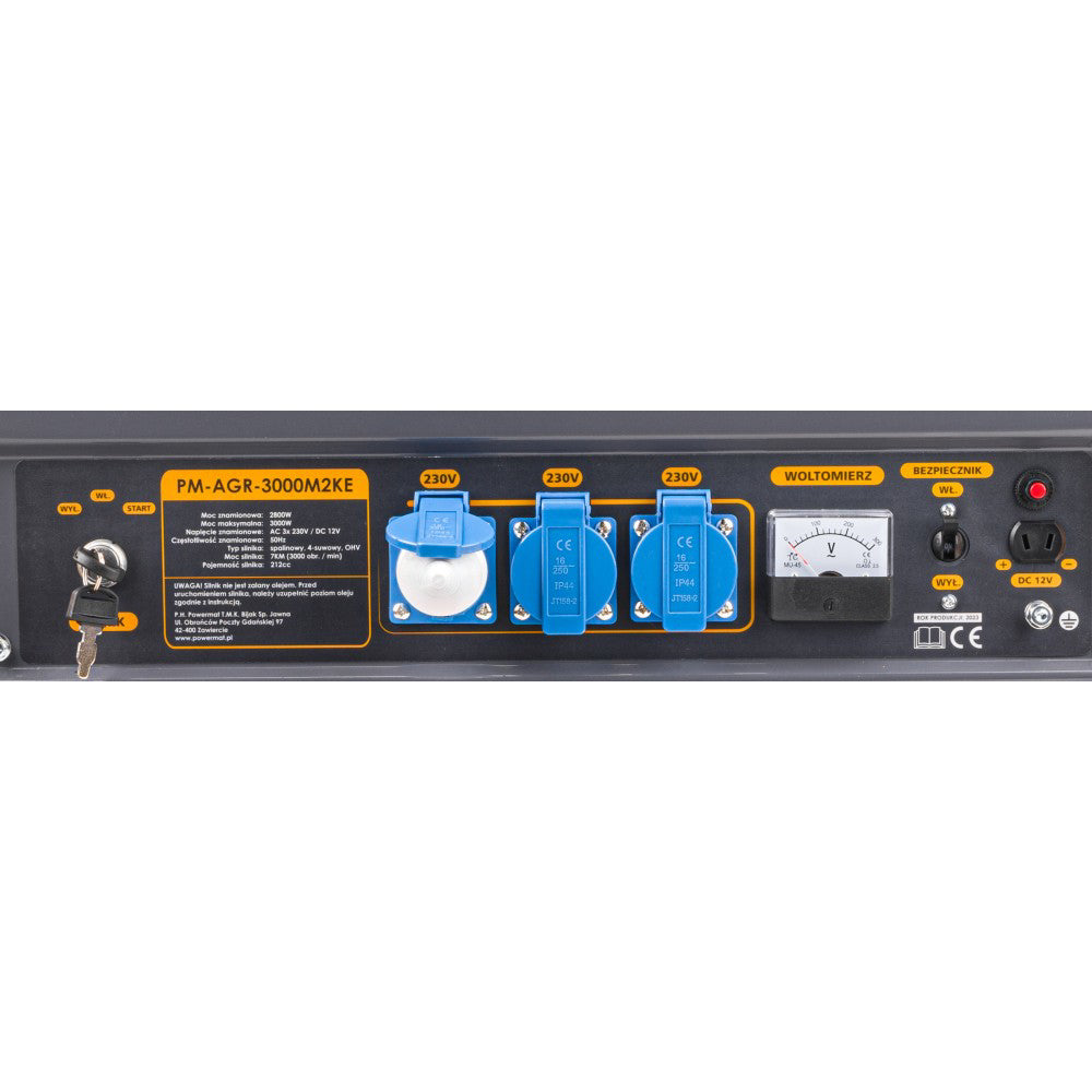 Generator de curent pe benzina PM-AGR-3000M2KE, Powermat PM1199
