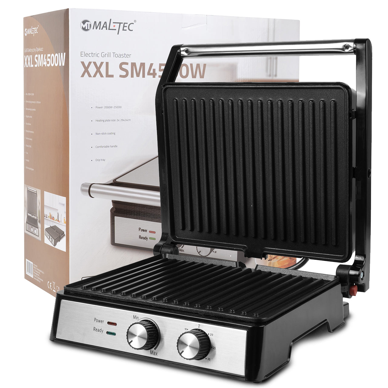 Grill electric SM4500W, 2500 W, MalTec 109856