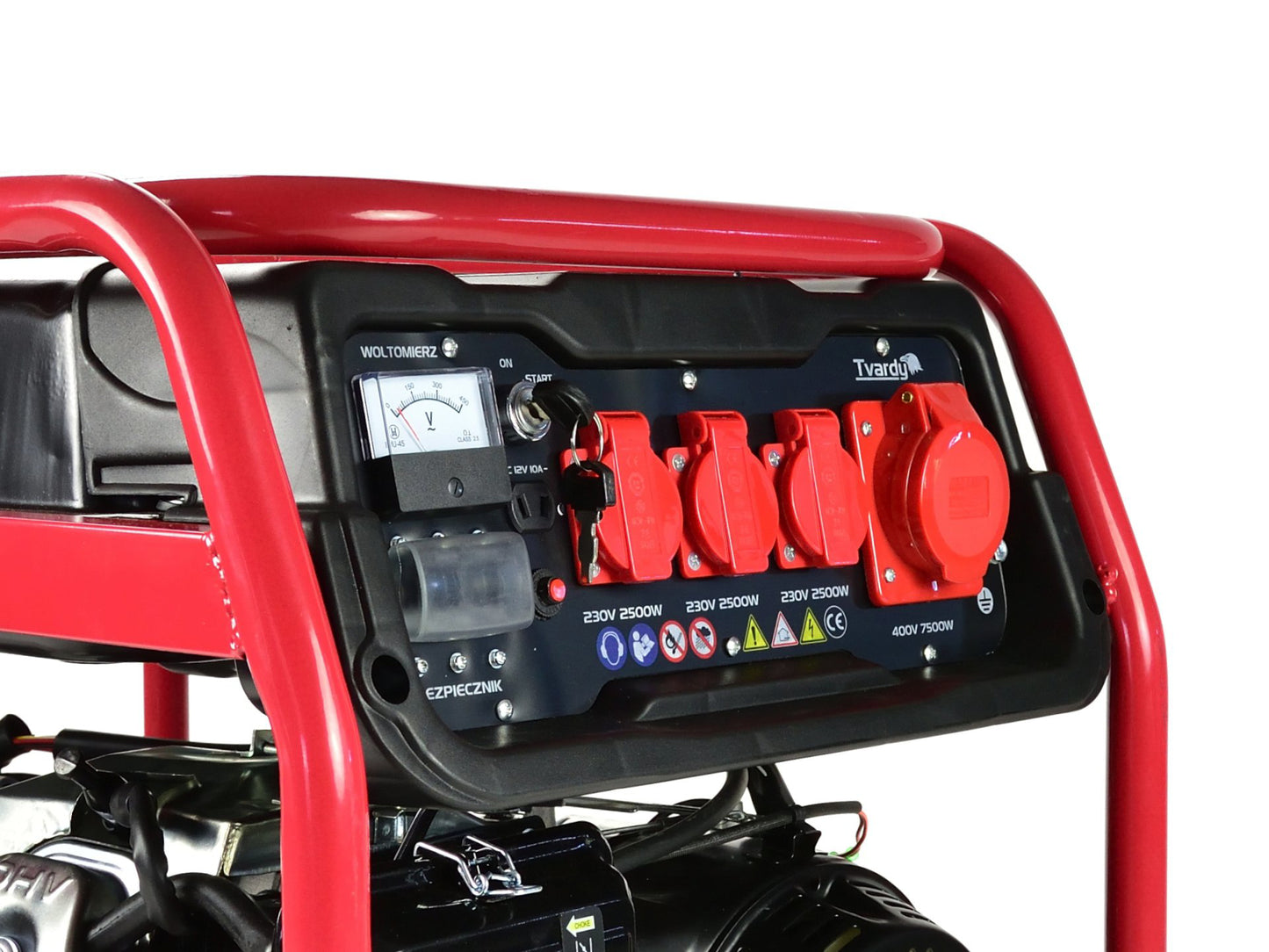 Generator de curent pe benzina, pornire electrica, 8.5 kW, Tvardy T05004