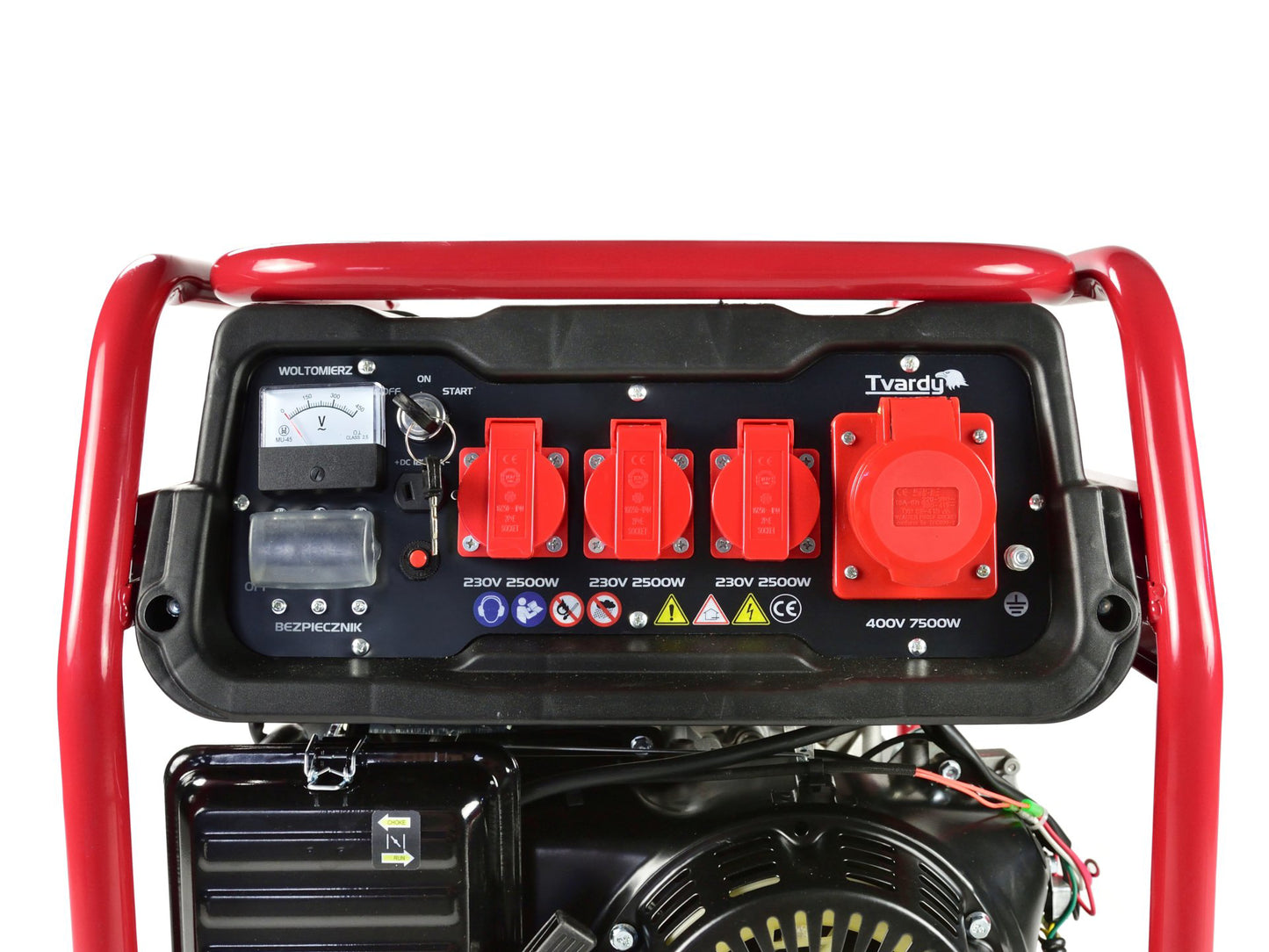 Generator de curent pe benzina, pornire electrica, 8.5 kW, Tvardy T05004