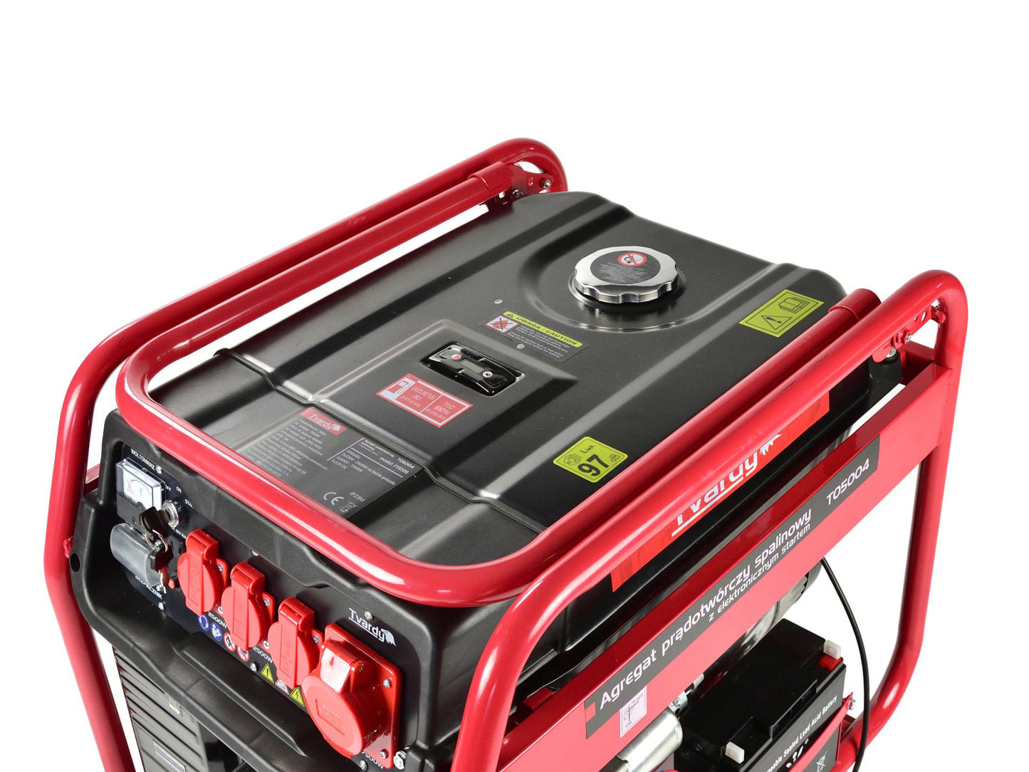 Generator de curent pe benzina, pornire electrica, 8.5 kW, Tvardy T05004