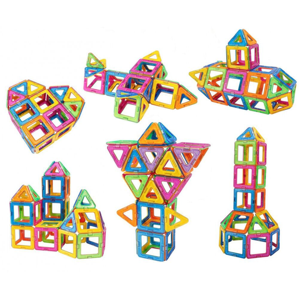 Set blocuri magnetice 3D, 41 elemente, MalPlay 108173