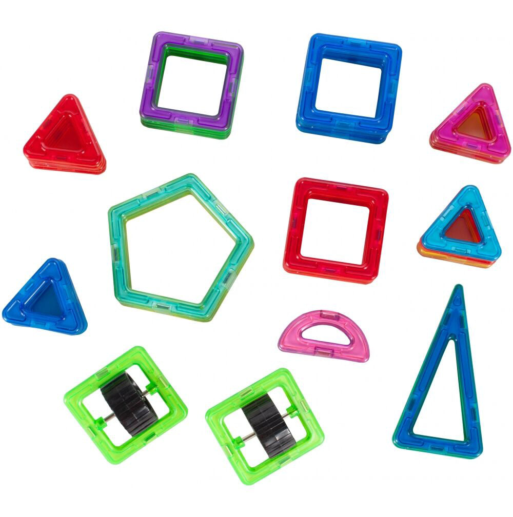 Set blocuri magnetice 3D, 41 elemente, MalPlay 108173